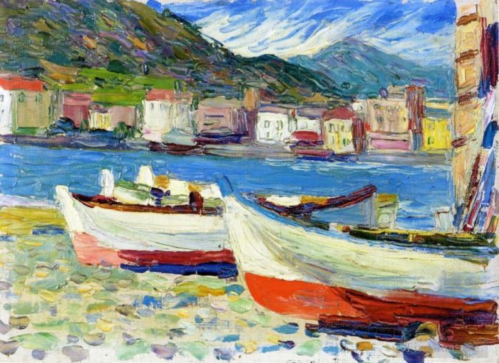 Wassily Kandinsky Ölgemälde - Rapallo-Boote