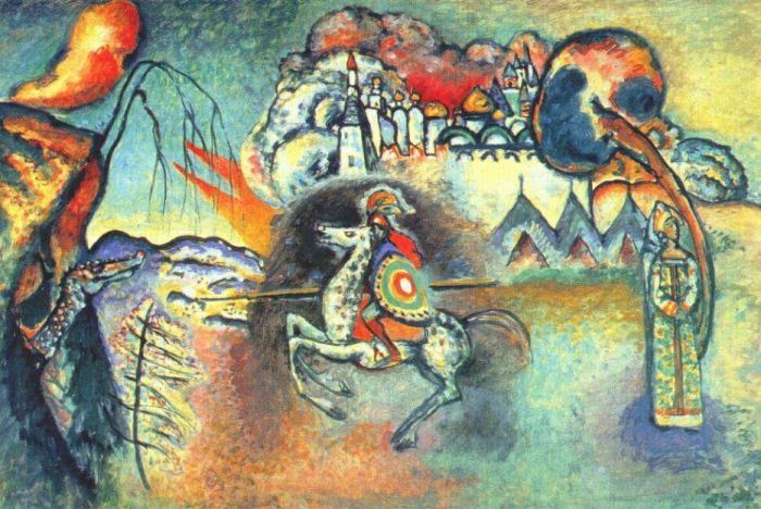 Wassily Kandinsky Ölgemälde - St. Georg und der Drache