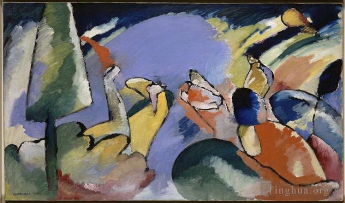 Wassily Kandinsky Ölgemälde - Improvisation xiv 1910
