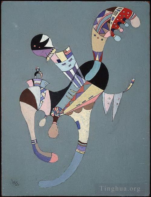 Wassily Kandinsky Andere Malerei - Eine schwebende Figur