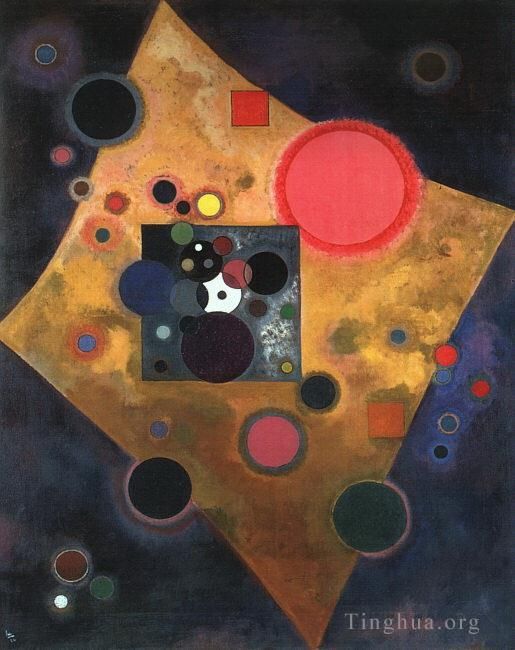 Wassily Kandinsky Andere Malerei - Akzent auf Rose
