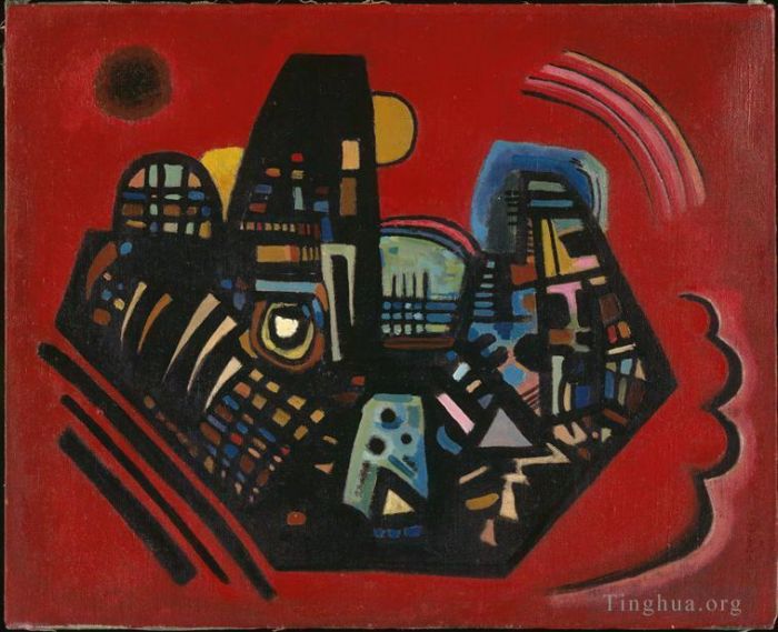 Wassily Kandinsky Andere Malerei - Schwarz Rot