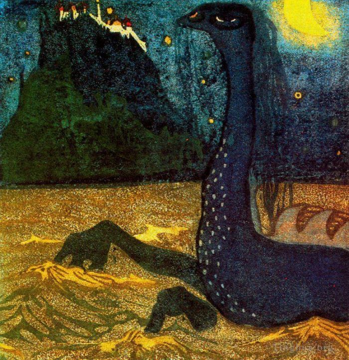 Wassily Kandinsky Andere Malerei - Mondscheinnacht