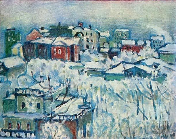 Wassily Kandinsky Andere Malerei - Moskauer Smolensky-Boulevard-Studie