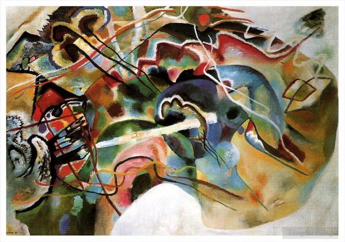 Wassily Kandinsky Andere Malerei - Bild mit weißem Rand