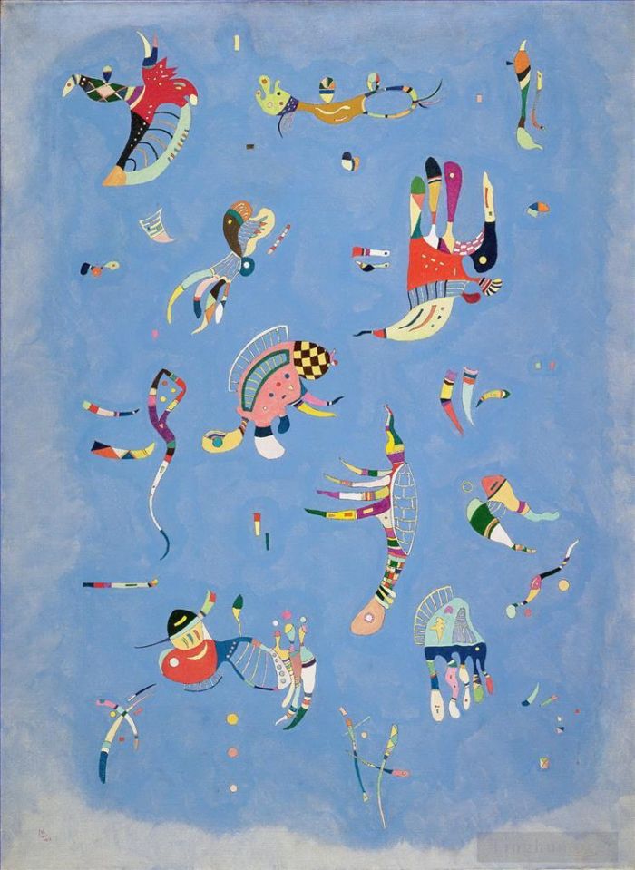 Wassily Kandinsky Andere Malerei - Himmelblaues Bleu de ciel