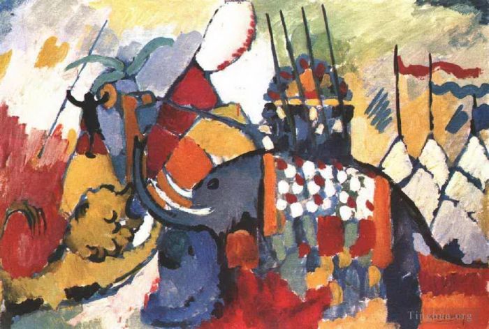 Wassily Kandinsky Andere Malerei - Der Elefant