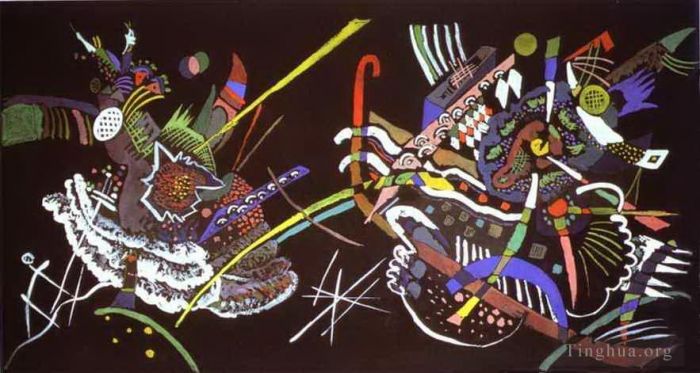 Wassily Kandinsky Andere Malerei - Entwurf für ein Wandgemälde in der freien Kunstausstellungswand, 1922