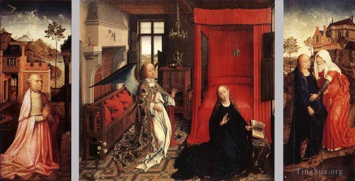 Rogier van der Weyden Ölgemälde - Verkündigungs-Triptychon