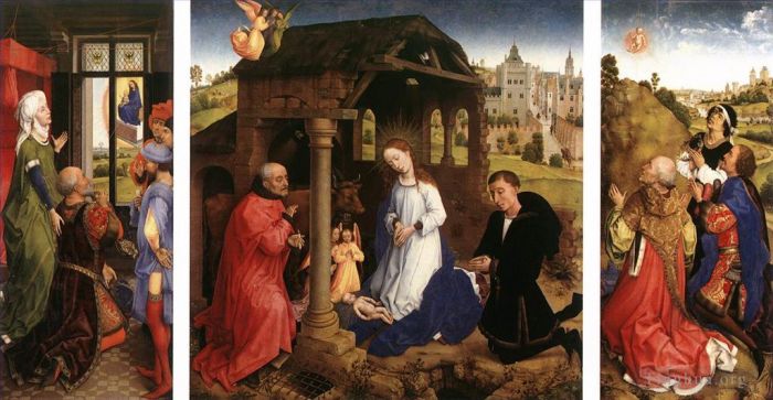 Rogier van der Weyden Ölgemälde - Bladelin-Triptychon