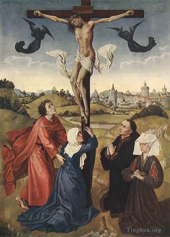 Rogier van der Weyden Ölgemälde - Mitteltafel des Kreuzigungstriptychons