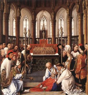 Rogier van der Weyden Werk - Exhumierung des Heiligen Hubert