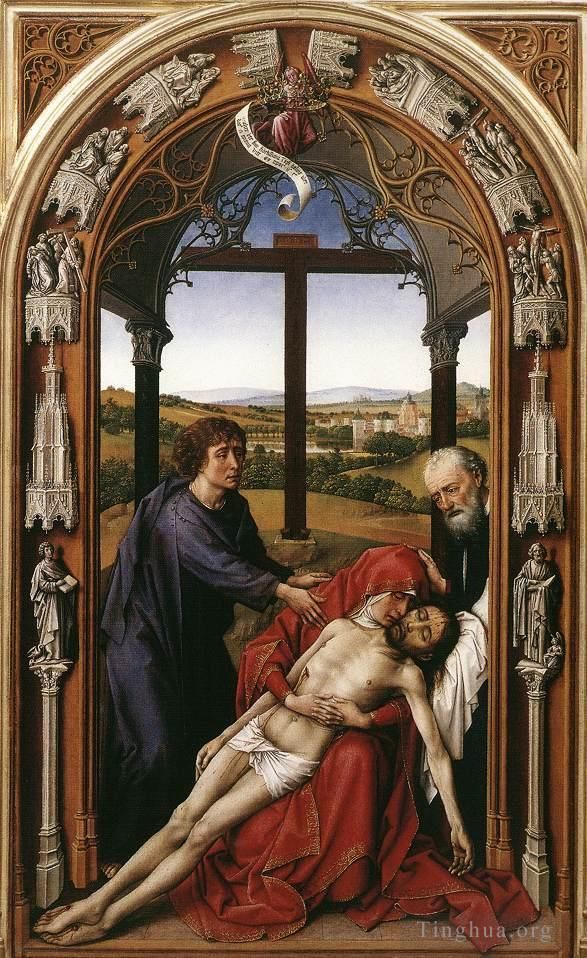 Rogier van der Weyden Ölgemälde - Mitteltafel des Miraflores-Altars