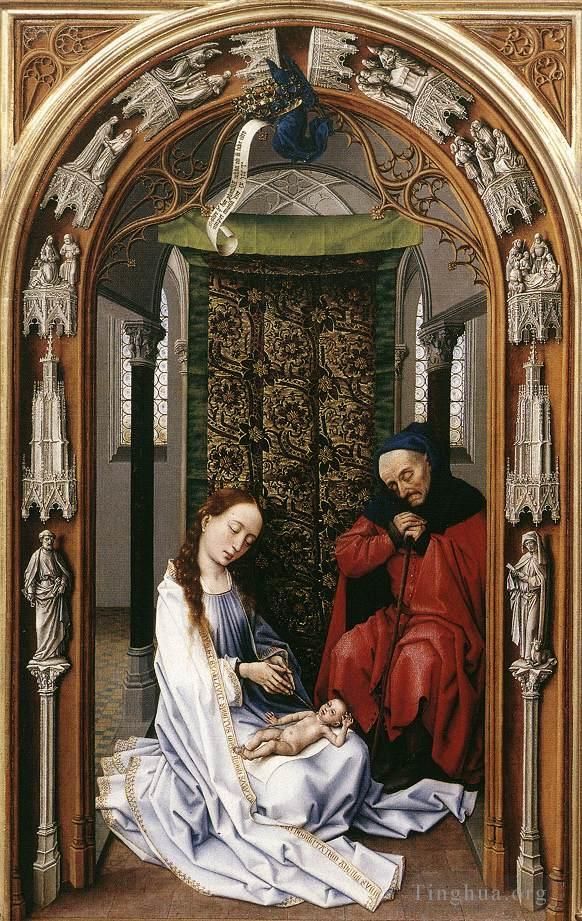 Rogier van der Weyden Ölgemälde - Linke Tafel des Miraflores-Altars
