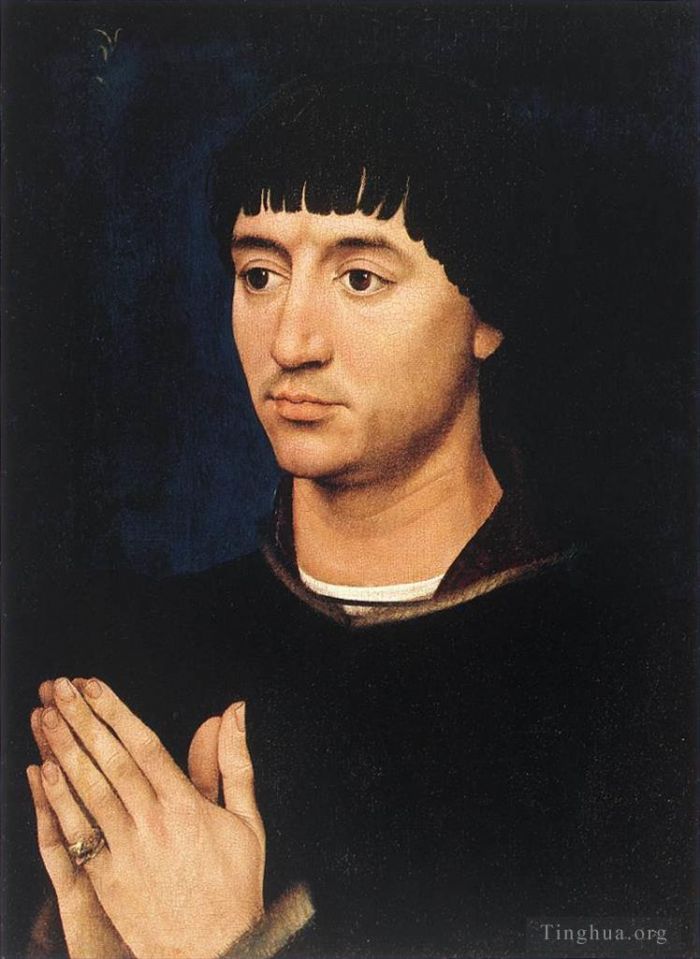 Rogier van der Weyden Ölgemälde - Porträt-Diptychon von Jean de Gros rechter Flügel