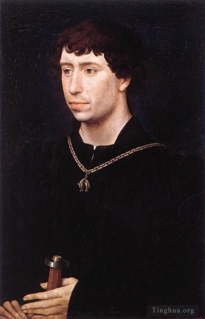 Rogier van der Weyden Ölgemälde - Porträt von Karl dem Kühnen
