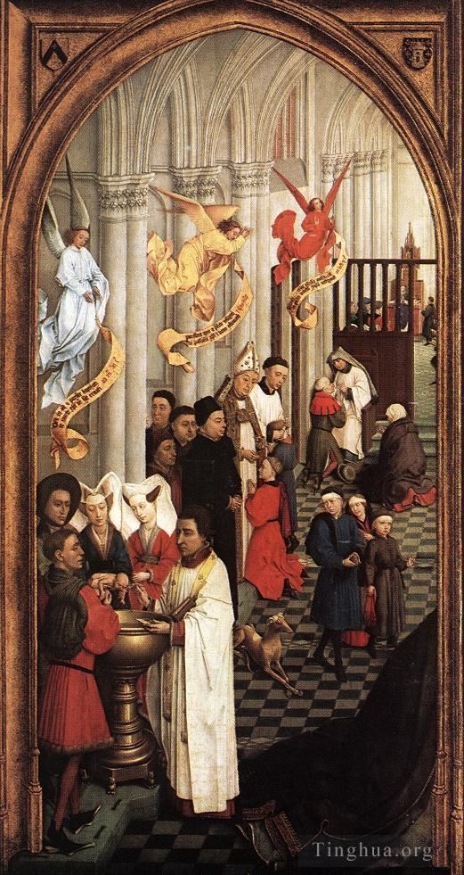 Rogier van der Weyden Ölgemälde - Linker Flügel der Sieben Sakramente