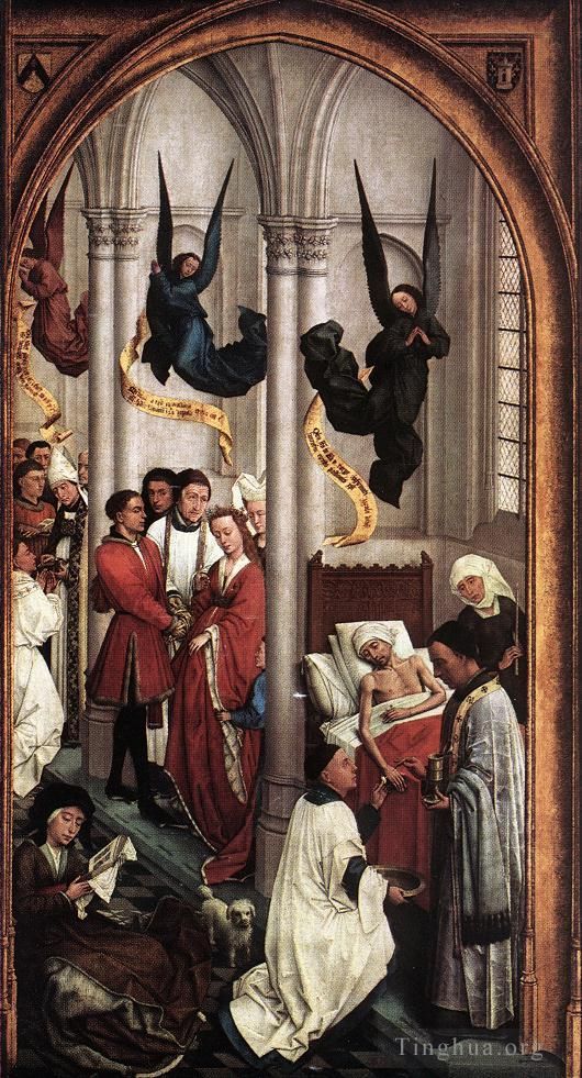 Rogier van der Weyden Ölgemälde - Sieben Sakramente rechter Flügel