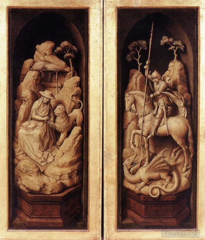Rogier van der Weyden Ölgemälde - Sforza-Triptychon außen