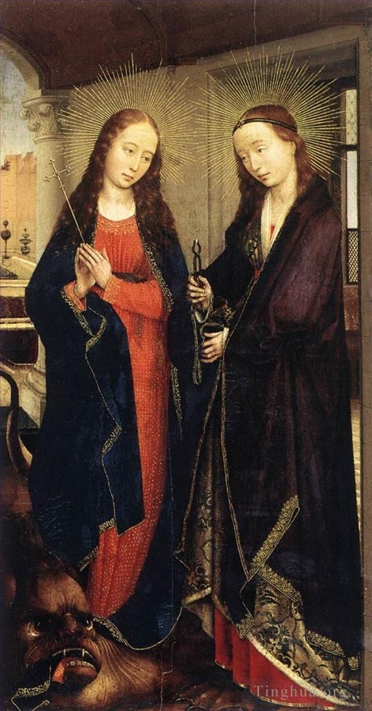 Rogier van der Weyden Ölgemälde - St. Margaret und Apollonia