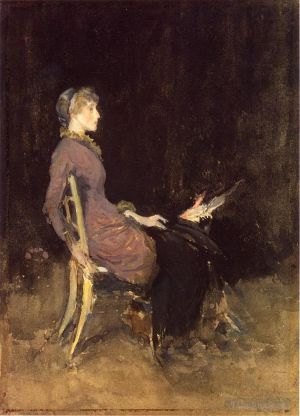James Abbott McNeill Whistler Werk - Schwarz und Rot, auch bekannt als Study in Black and Gold Madge O'Donoghue
