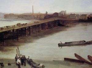 James Abbott McNeill Whistler Werk - Braune und silberne Old Battersea Bridge