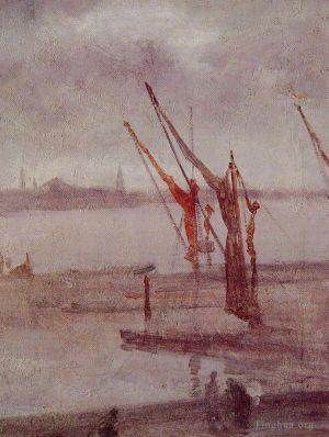 James Abbott McNeill Whistler Werk - Chelsea Wharf Grau und Silber
