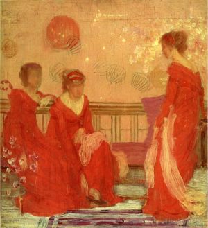 James Abbott McNeill Whistler Werk - Harmonie in Fleischfarbe und Rot