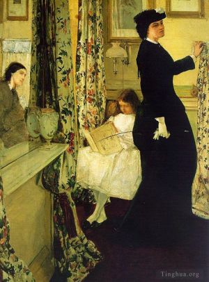 James Abbott McNeill Whistler Werk - Harmonie in Grün und Rosa Das Musikzimmer