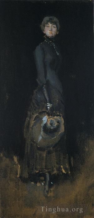 James Abbott McNeill Whistler Ölgemälde - James Abbott McNeill Dame in Grau