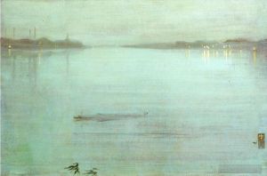 James Abbott McNeill Whistler Werk - Nocturne Blau und Silber