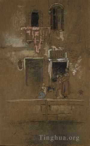 James Abbott McNeill Whistler Andere Malerei - James Abbott McNeill Notiz in Rosa und Braun
