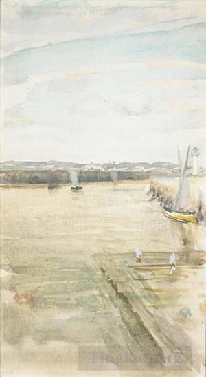 James Abbott McNeill Whistler Andere Malerei - James Abbott McNeill Szene auf dem Mersey