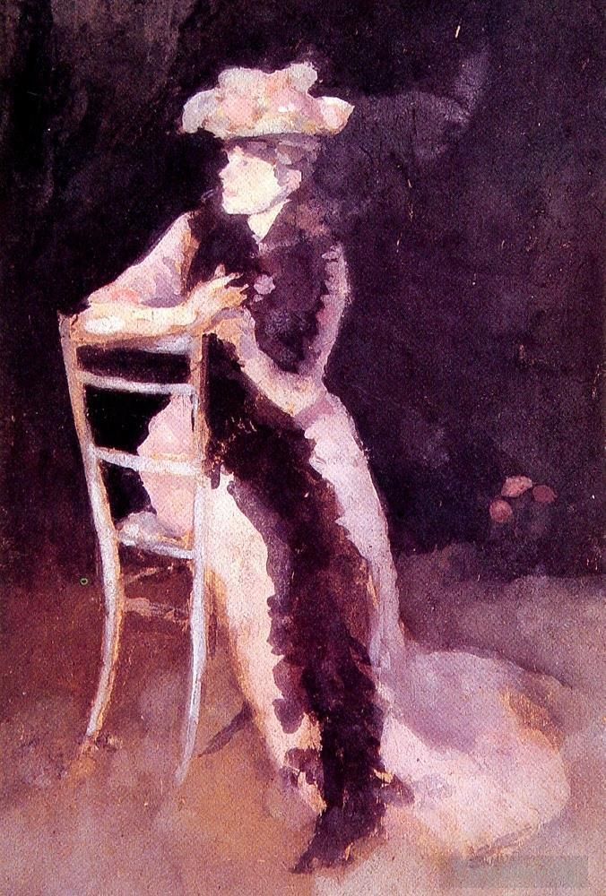 James Abbott McNeill Whistler Andere Malerei - Rosen- und Silberporträt von Frau Whibley