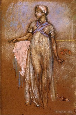 James Abbott McNeill Whistler Werk - Die griechische Sklavin, auch bekannt als Variationen in Violett und Rose