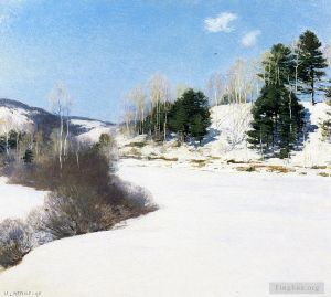 Willard Leroy Metcalf Werk - Stille des Winters