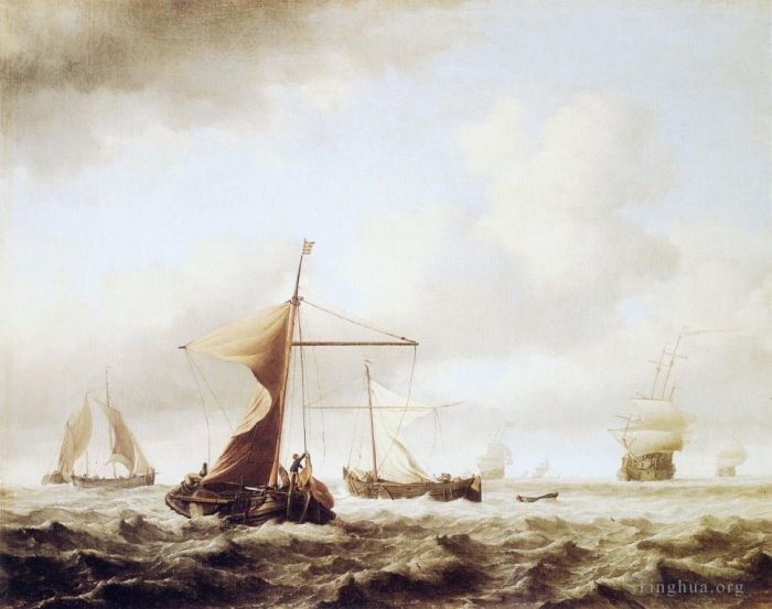 Willem van de Velde the Younger Ölgemälde - Brise