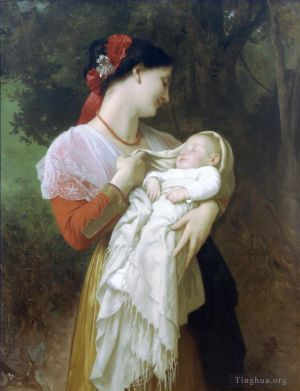 William-Adolphe Bouguereau Werk - Bewunderung Maternelle