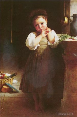 William-Adolphe Bouguereau Werk - Adolphe MAUVAISE ECOLIERE