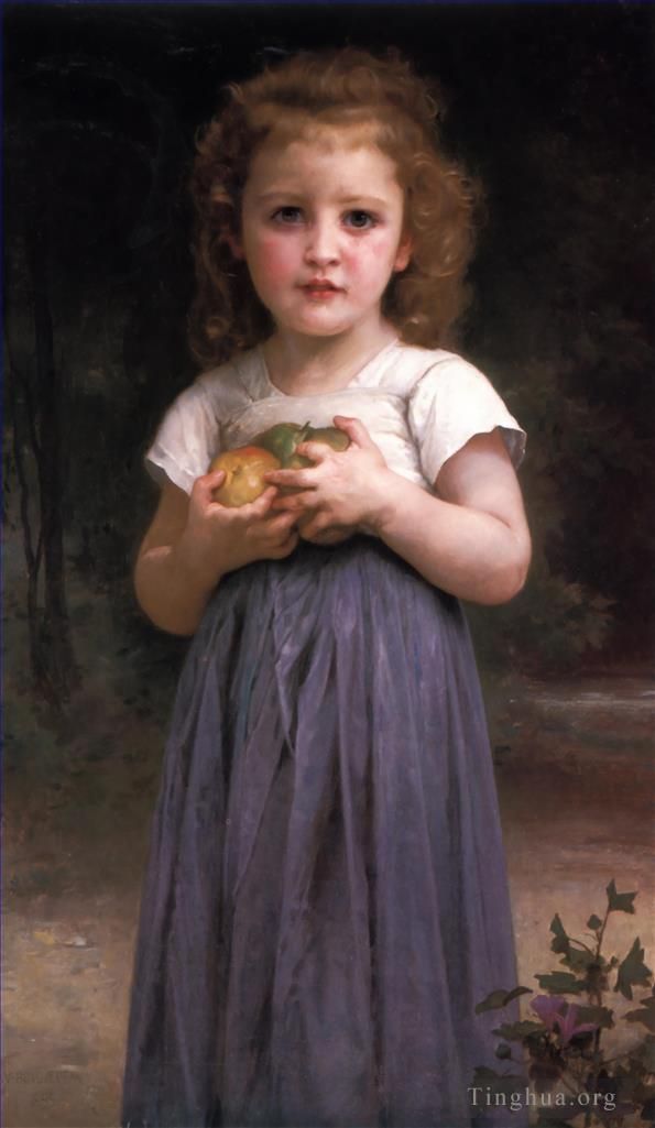 William-Adolphe Bouguereau Ölgemälde - Jeune Fille et Enfant