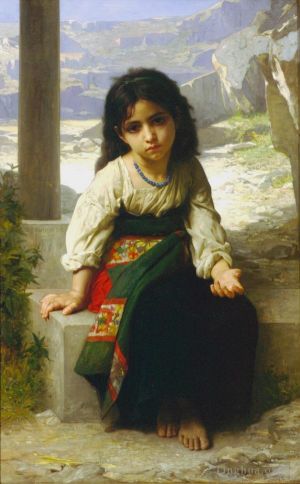 William-Adolphe Bouguereau Werk - La Petite Mendiante