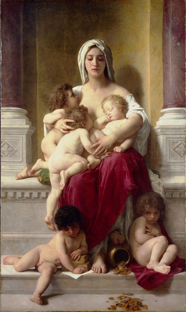 William-Adolphe Bouguereau Ölgemälde - La Charité
