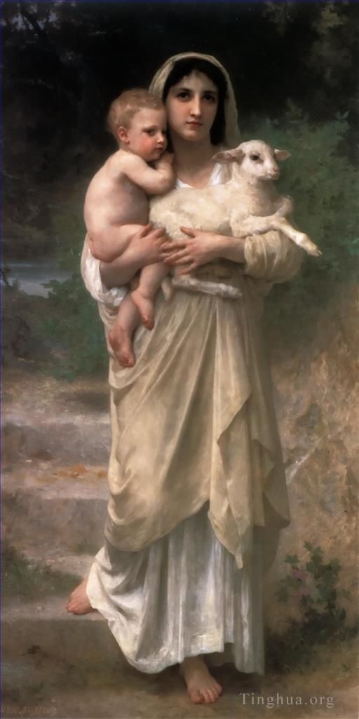 William-Adolphe Bouguereau Ölgemälde - Le Jeune Bergere 1897