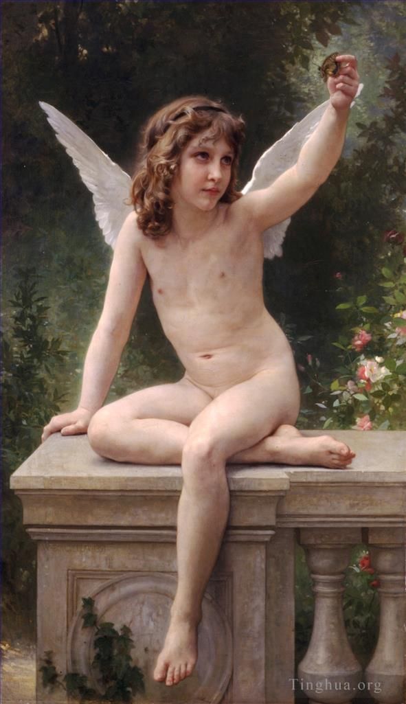 William-Adolphe Bouguereau Ölgemälde - Der gefangene Engel