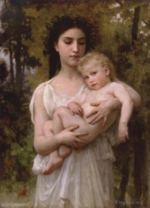 William-Adolphe Bouguereau Werk - Das junge Mädchen um 1900