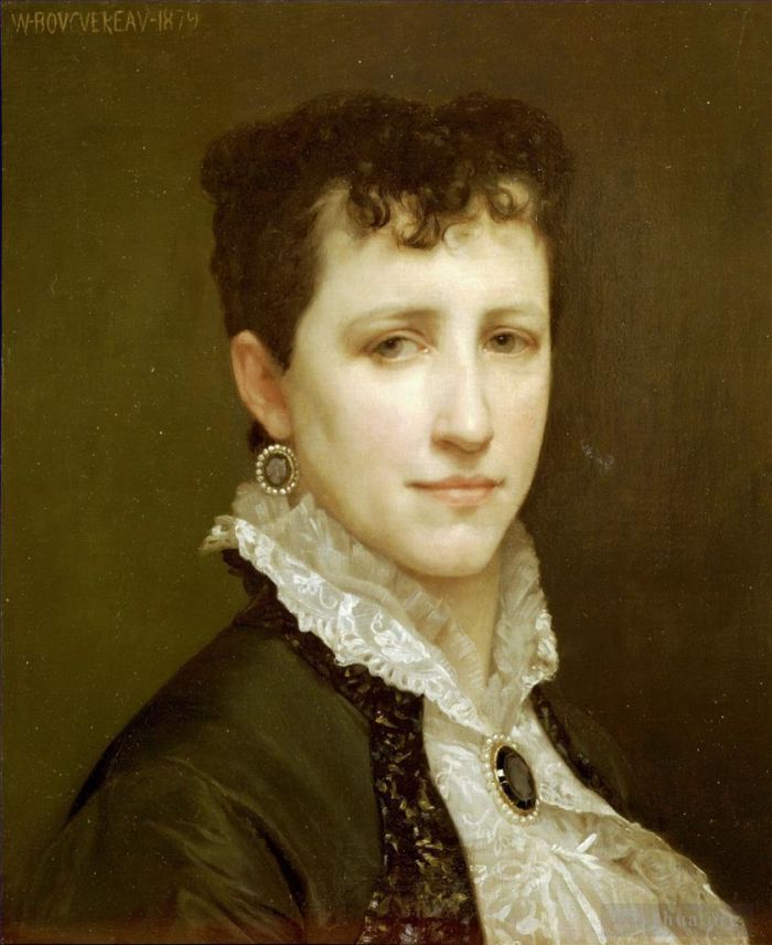 William-Adolphe Bouguereau Ölgemälde - Porträt von Mademoiselle Elizabeth Gardner