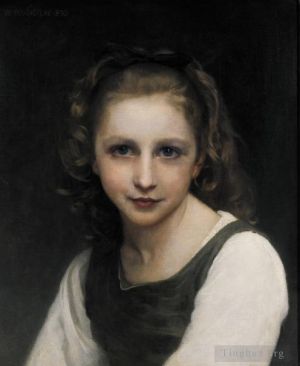 William-Adolphe Bouguereau Werk - Porträt eines jungen Mädchens
