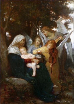 William-Adolphe Bouguereau Werk - Studie für Vierge aux anges