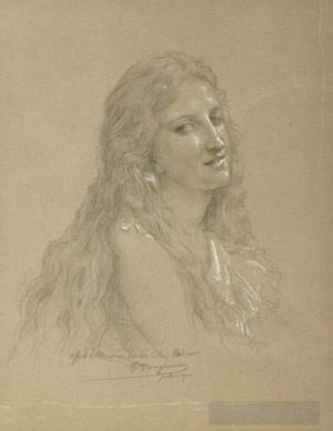 William-Adolphe Bouguereau Werk - Zeichnung einer Frau