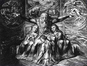 William Blake Werk - Hiob und seine Töchter